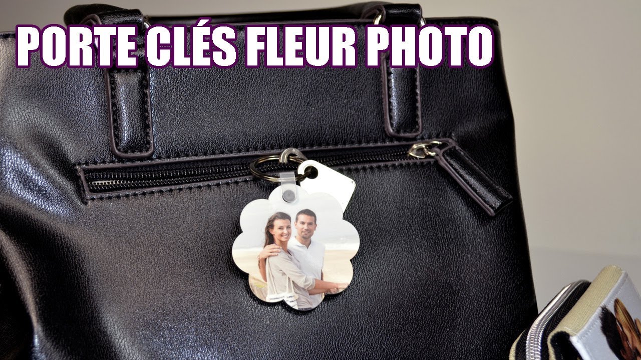 Porte clés en forme de fleur personnalisé