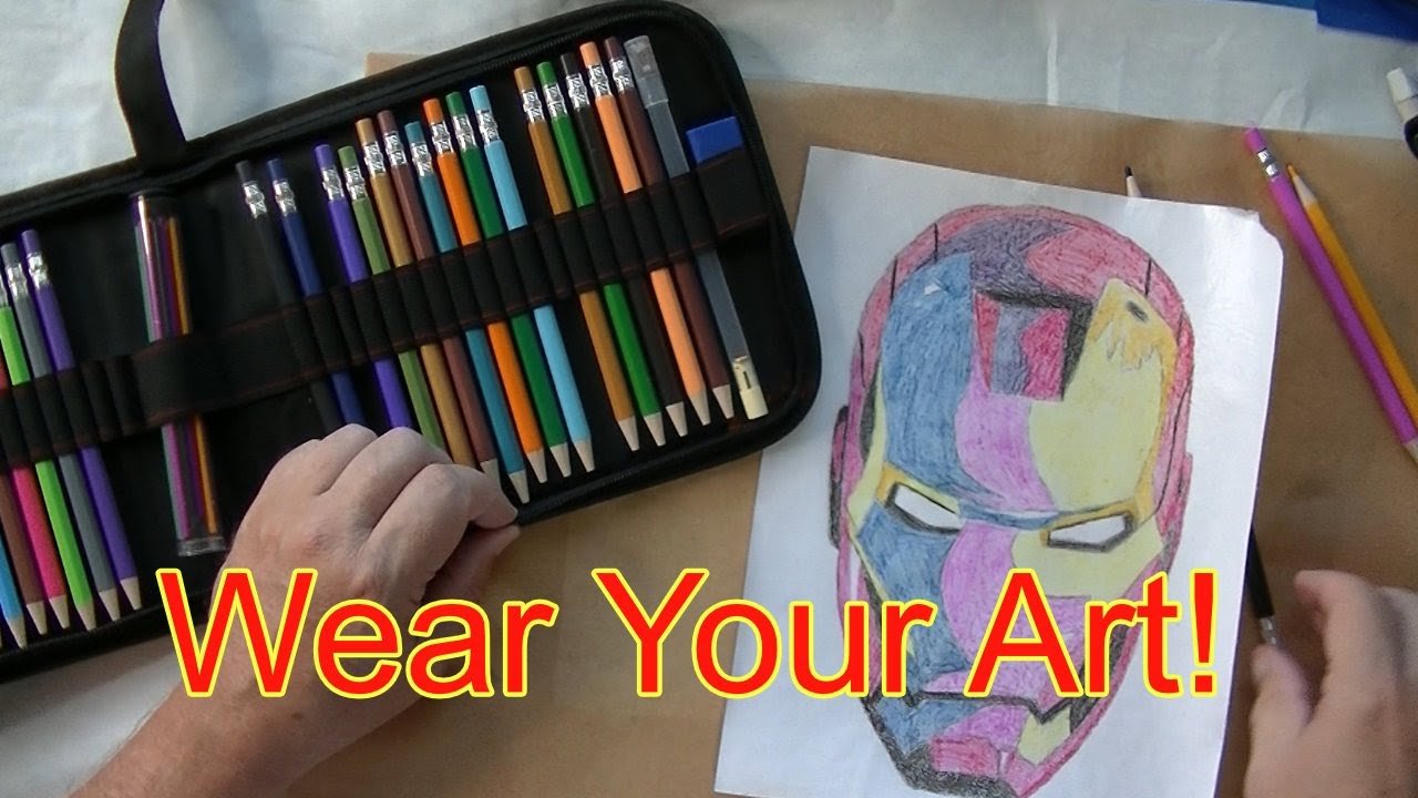 Transforming Color Pencil Art Onto Tshirts And Fabric - Easy Diy Tutorial!