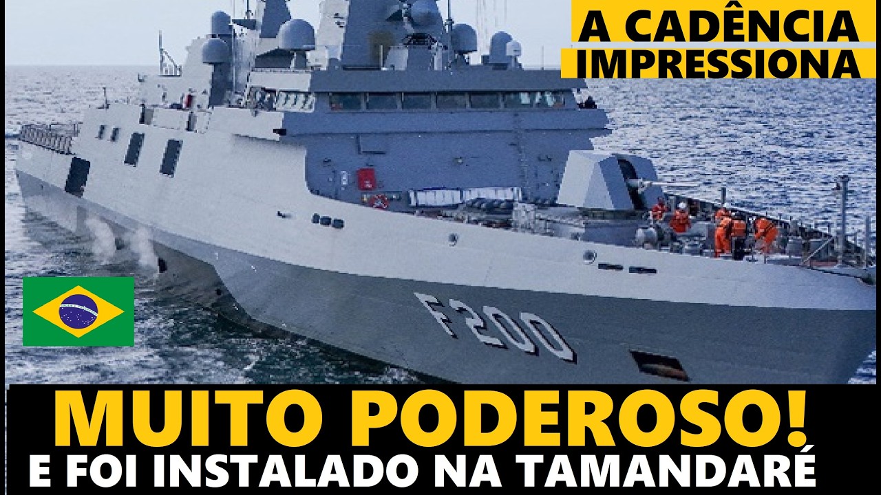 ARSENAL PODEROSO para FRAGATA TAMANDARÉ. INSTALADO  e pronto para ser USADO.
