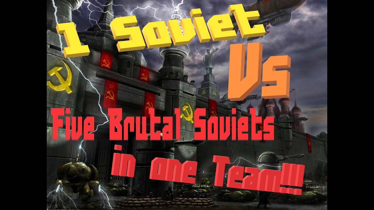 Red Alert 3 Skirmish - 1 Soviet VS 5 Brutal Soviets A-BBBBB / Magmageddon - 40k starting credit