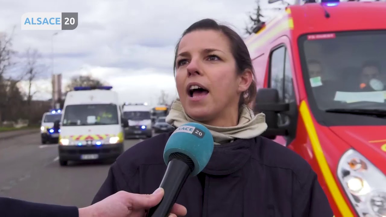 Les sapeurs-pompiers ont fait entendre leur colère ce matin à Strasbourg