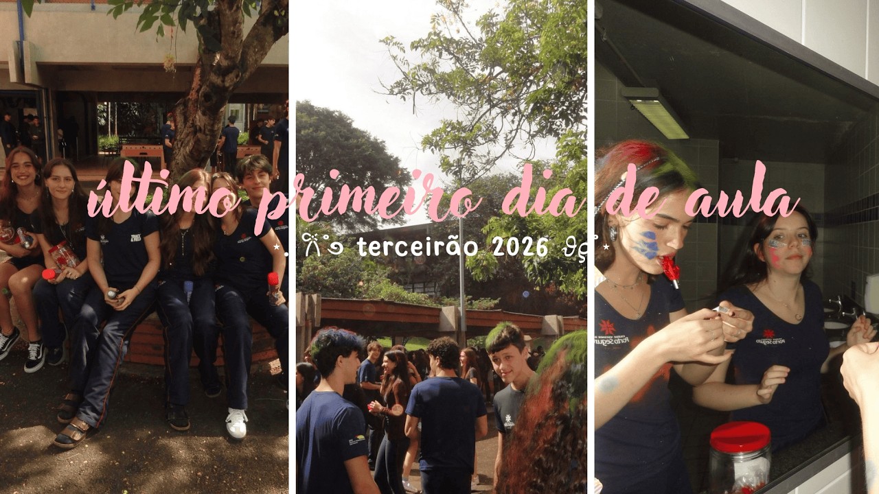 último primeiro dia de aula || vlog do primeiro dia do terceirão!!