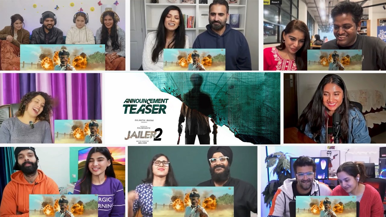 JAILER 2 - Announcement Teaser Reaction Mashup | Superstar Rajinikanth | Nelson | Anirudh