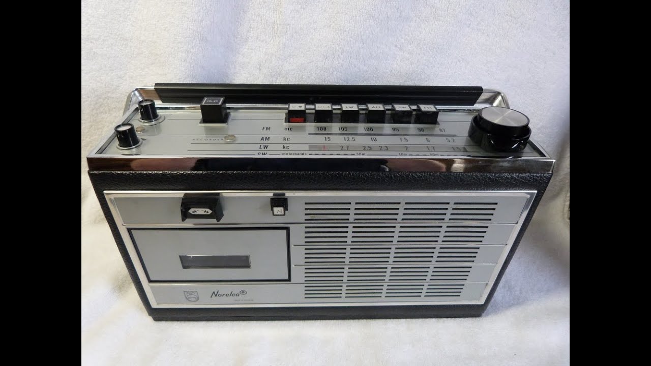 1968 Norelco (Philips) Radio Cassette player 22RL673/44R (Holland)