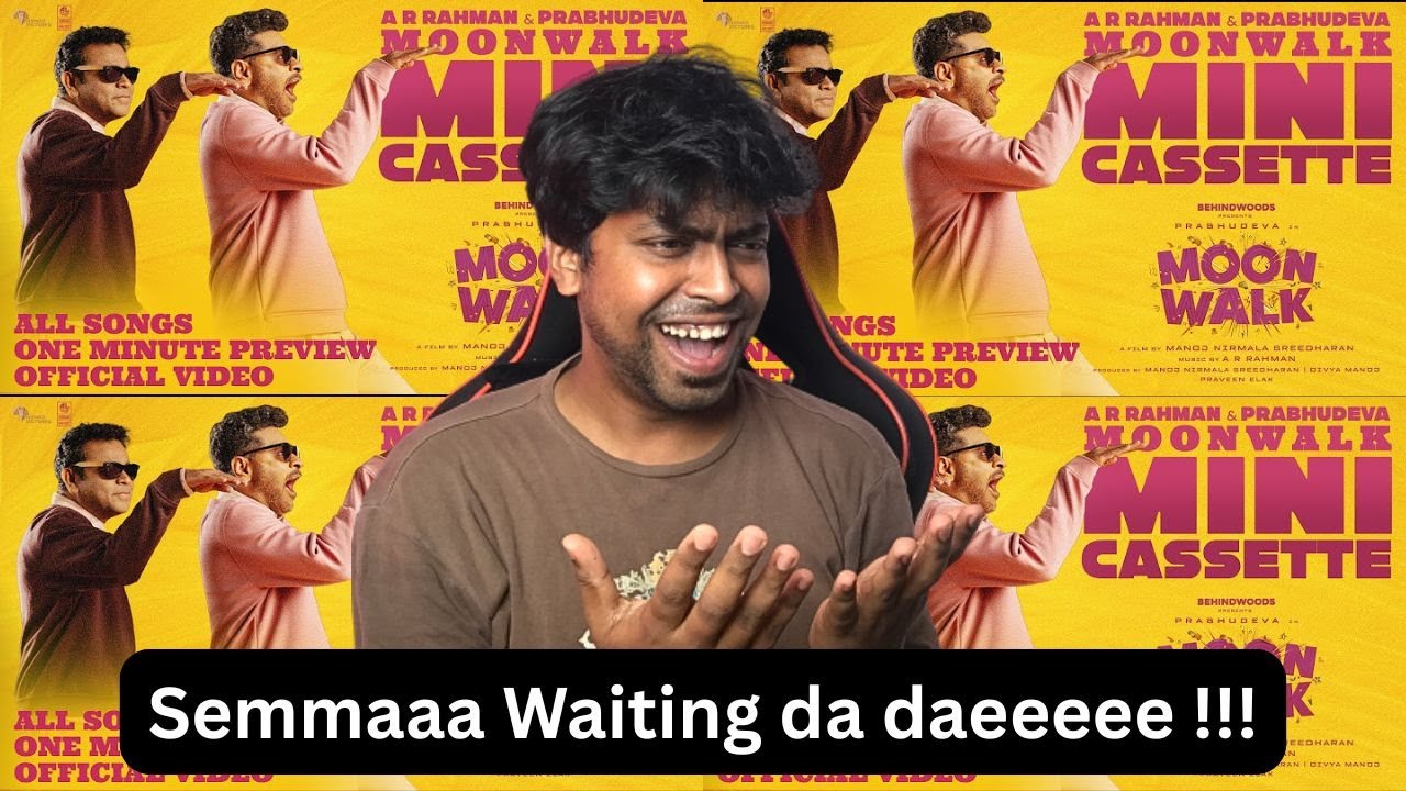 Moonwalk Mini Cassette Reaction | #arrahman Sings all Songs | #prabhudeva | Mr Earphones