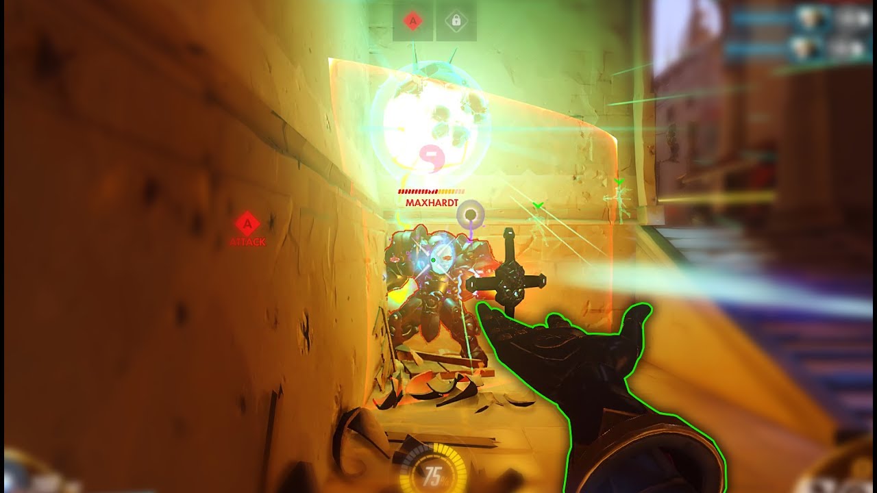 Overwatch — Она положила ему на голову бомбу Dva