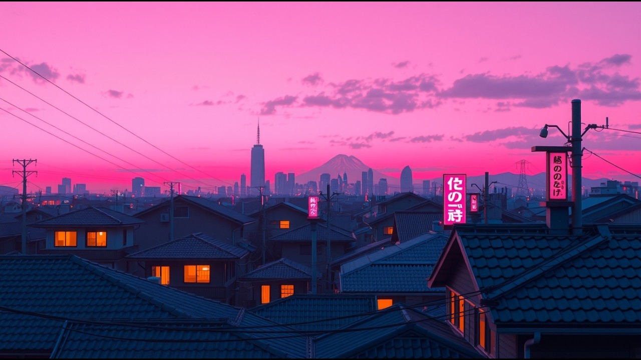 Lofi Rain Music • Soft Rain Sounds for Sleep & Deep Relaxation | Japanese Night Oasis
