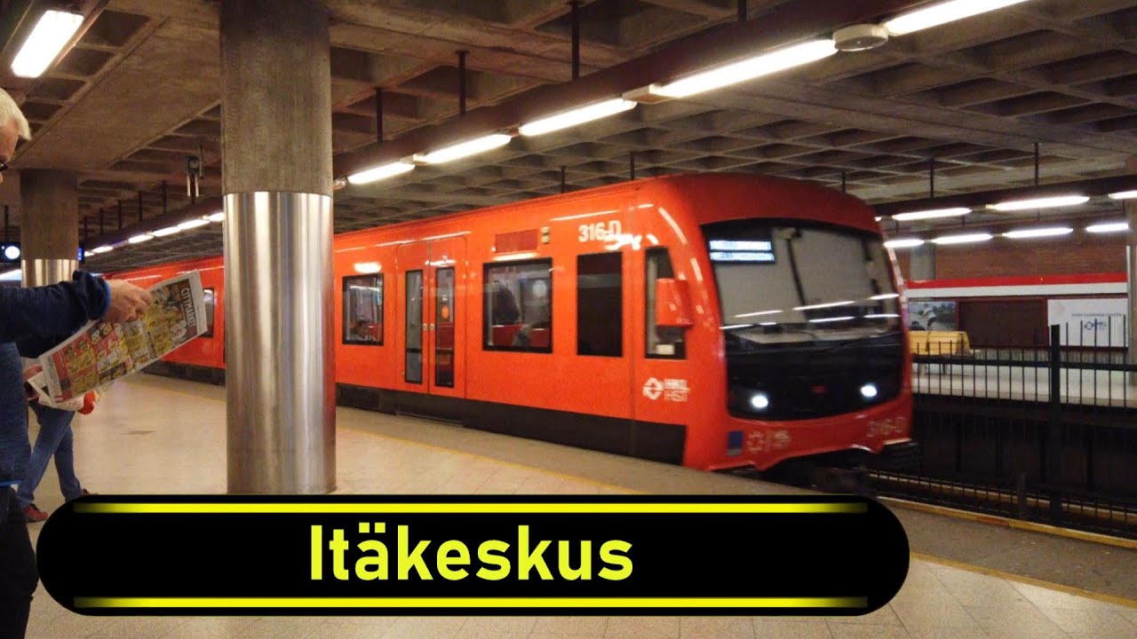 Metro Station It&auml;keskus - Helsinki 🇫🇮 - Walkthrough 🚶