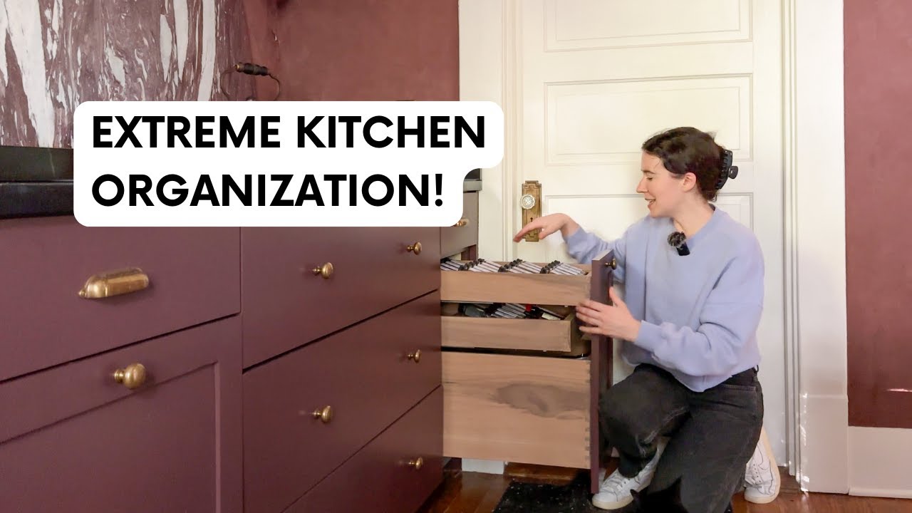 EXTREME DIY KITCHEN CABINET ORGANIZATION | Renee Renovates