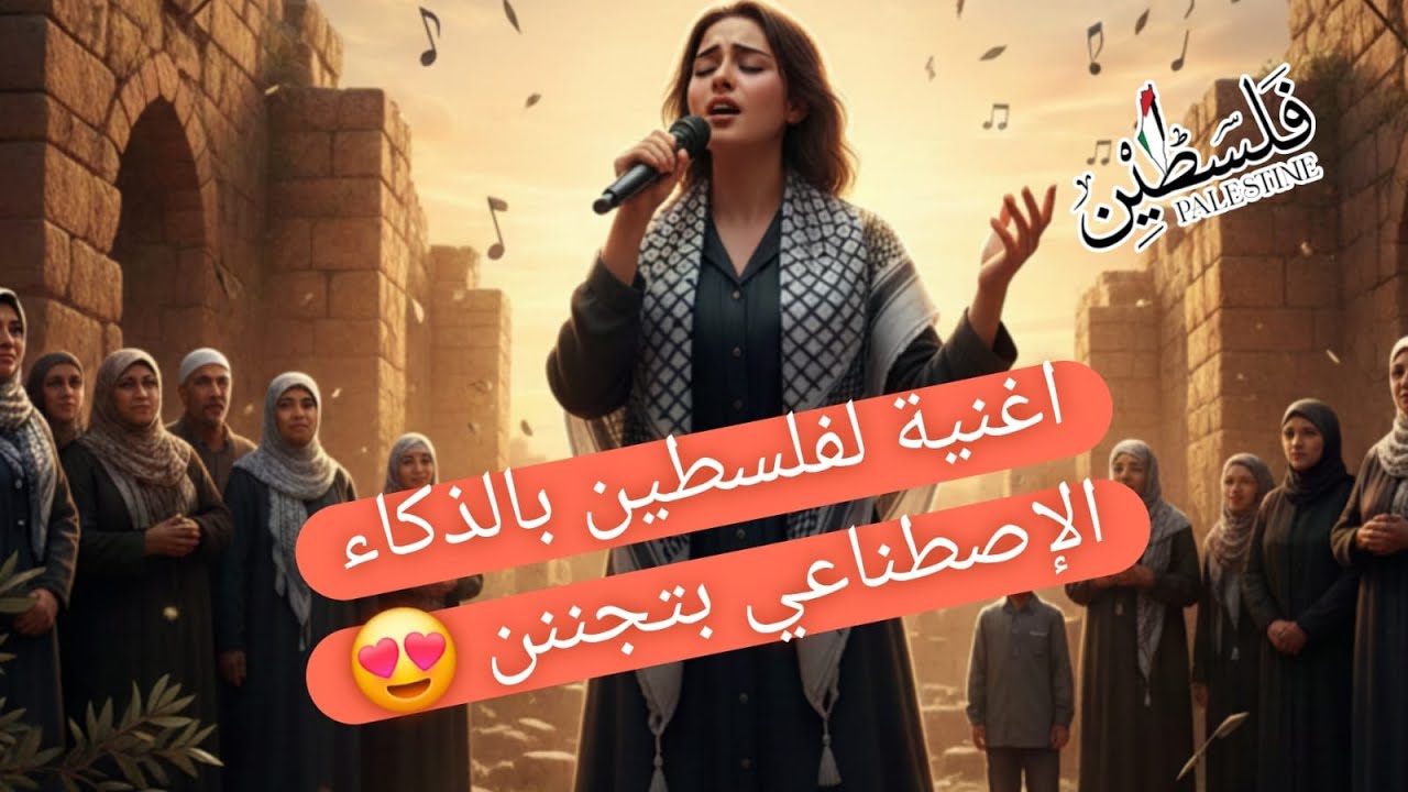 اعملت أغنية كاملة لـفــلسـطـــيــن بالذكاء الاصطناعي ناااار😯🔥🔥