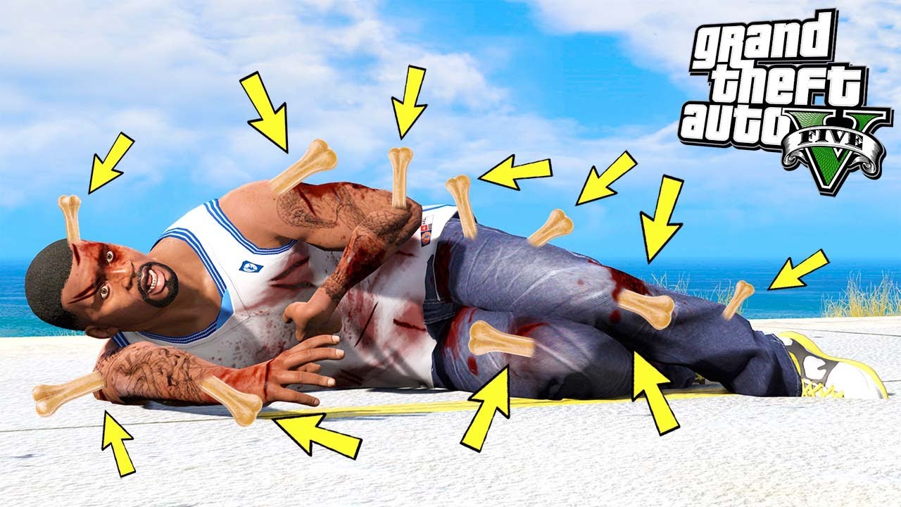 Я СЛОМАЛ ФРАНКЛИНУ ВСЕ КОСТИ в GTA 5!! (Моды)