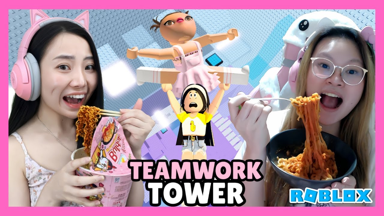 Challenge Makan Samyang Di Teamwork Tower Bersama @KeiKei  - Roblox Indonesia