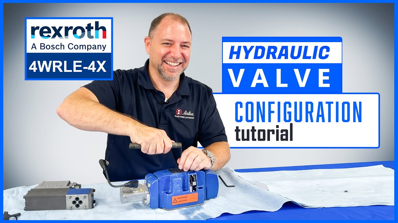 Bosch Rexroth 4WRLE Valve Configuration Tutorial | How to set up internal piloting and draining