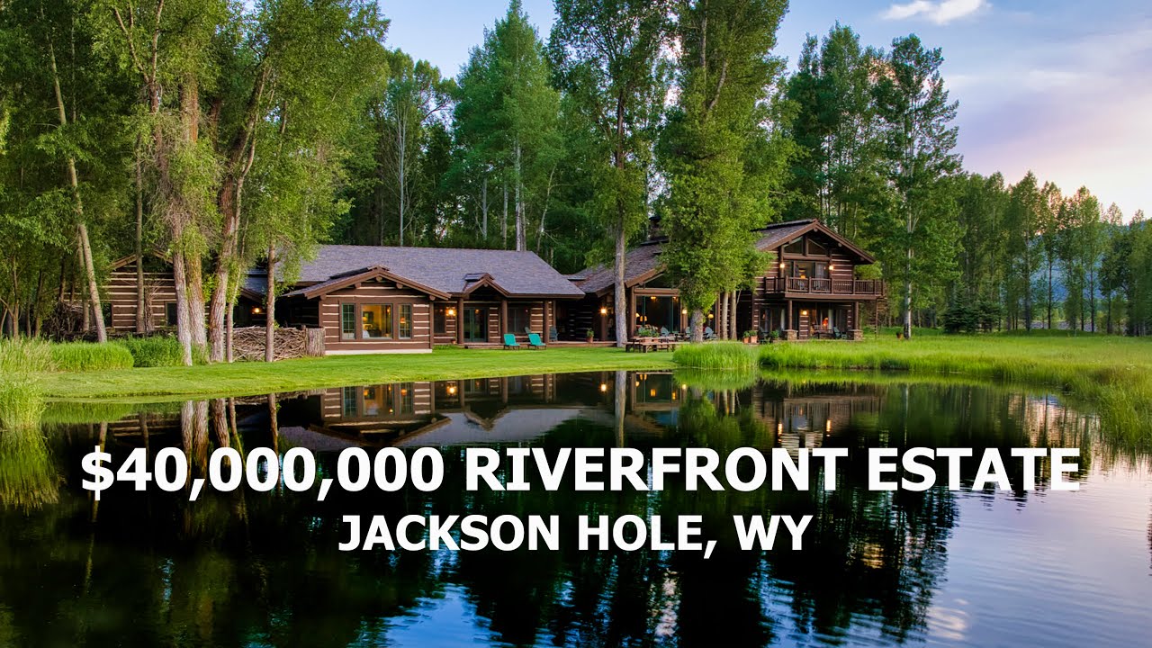 Inside a $40,000,000 Riverfront Estate in Jackson Hole, Wyoming - RR Lodge