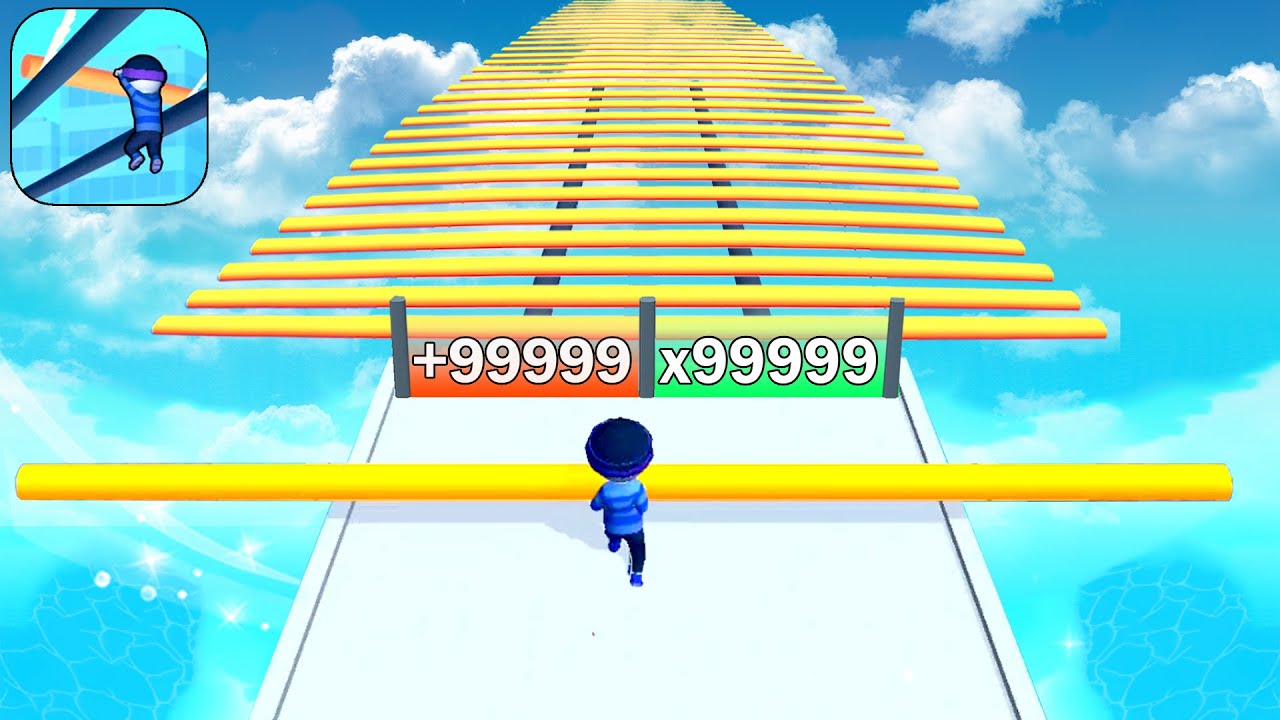 Satisfying Mobile Game Roof Rails Play 999+ Levels Tiktok Gameplay Latest Update Max Skills Freeplay