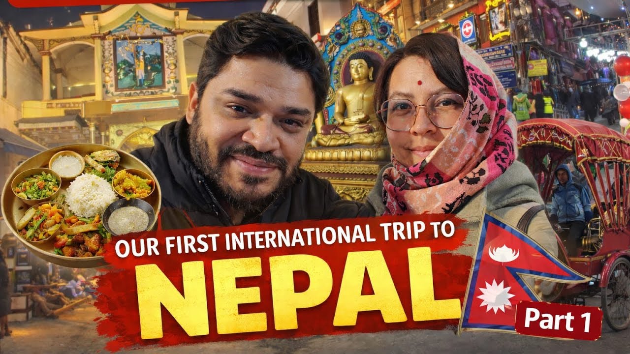 First Day in Nepal 🇳🇵😱 | Flight, Hotel, Food & CHAOTIC New Year 2026 | Part 1 #kathmandu #nepalivlog