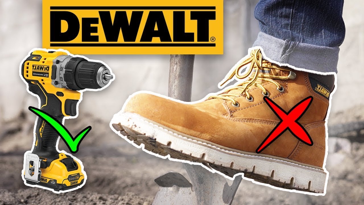Никогда не доверяйте пуку или ботинкам DeWalt - (РАЗРЕЗАНЫ ПОЛОВИНАМИ)