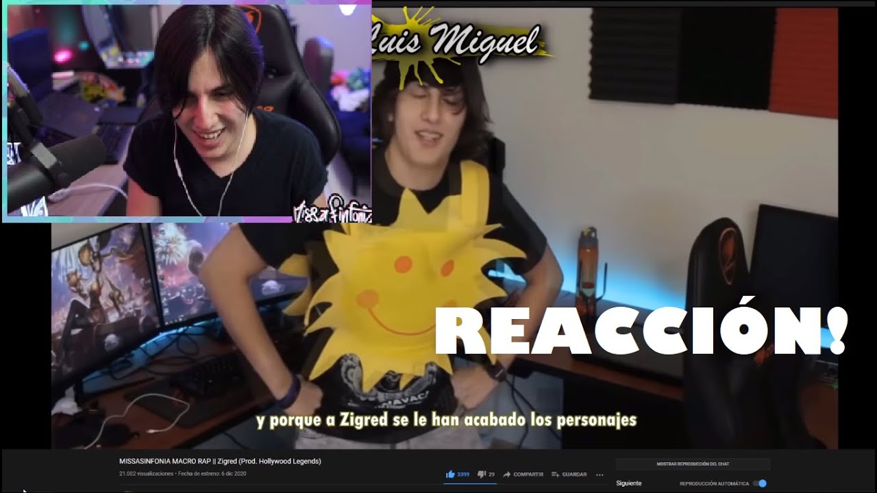 MISSASINFONIA REACCIONA A SU RAP 