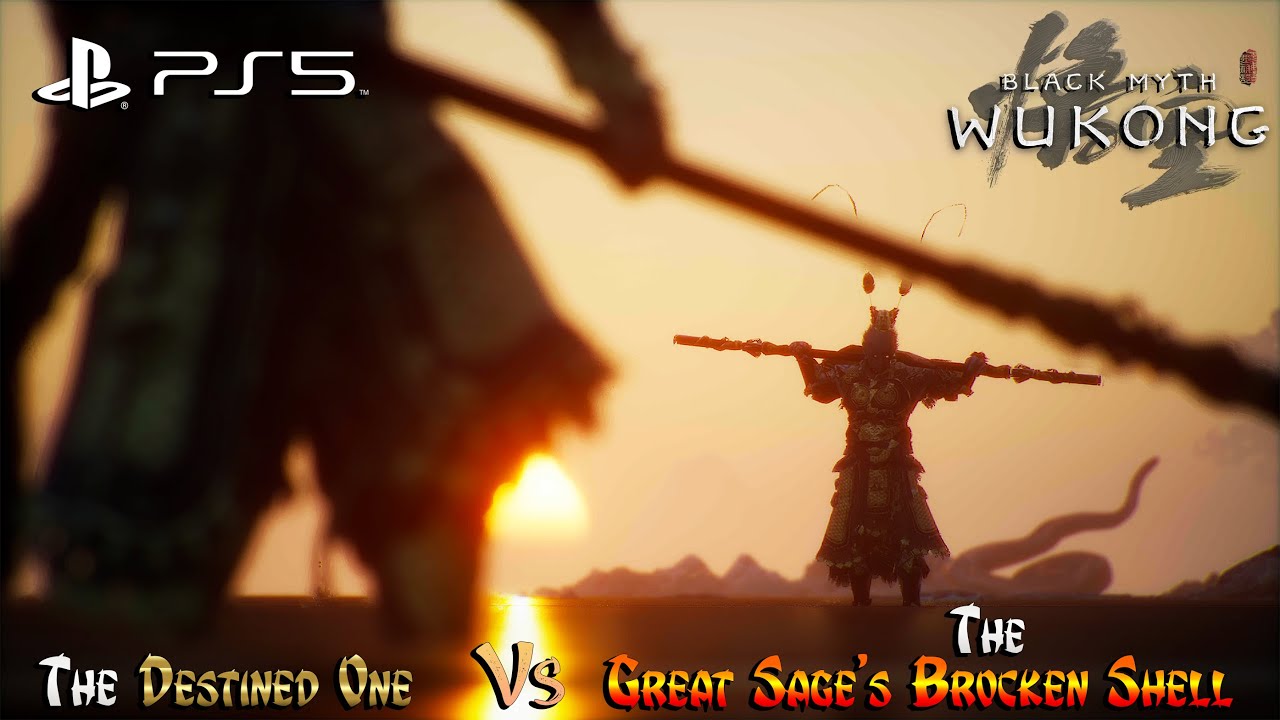 Black Myth: Wukong - The Destined One vs Stone Monkey & The Great Sage's Broken Shell (PS5)