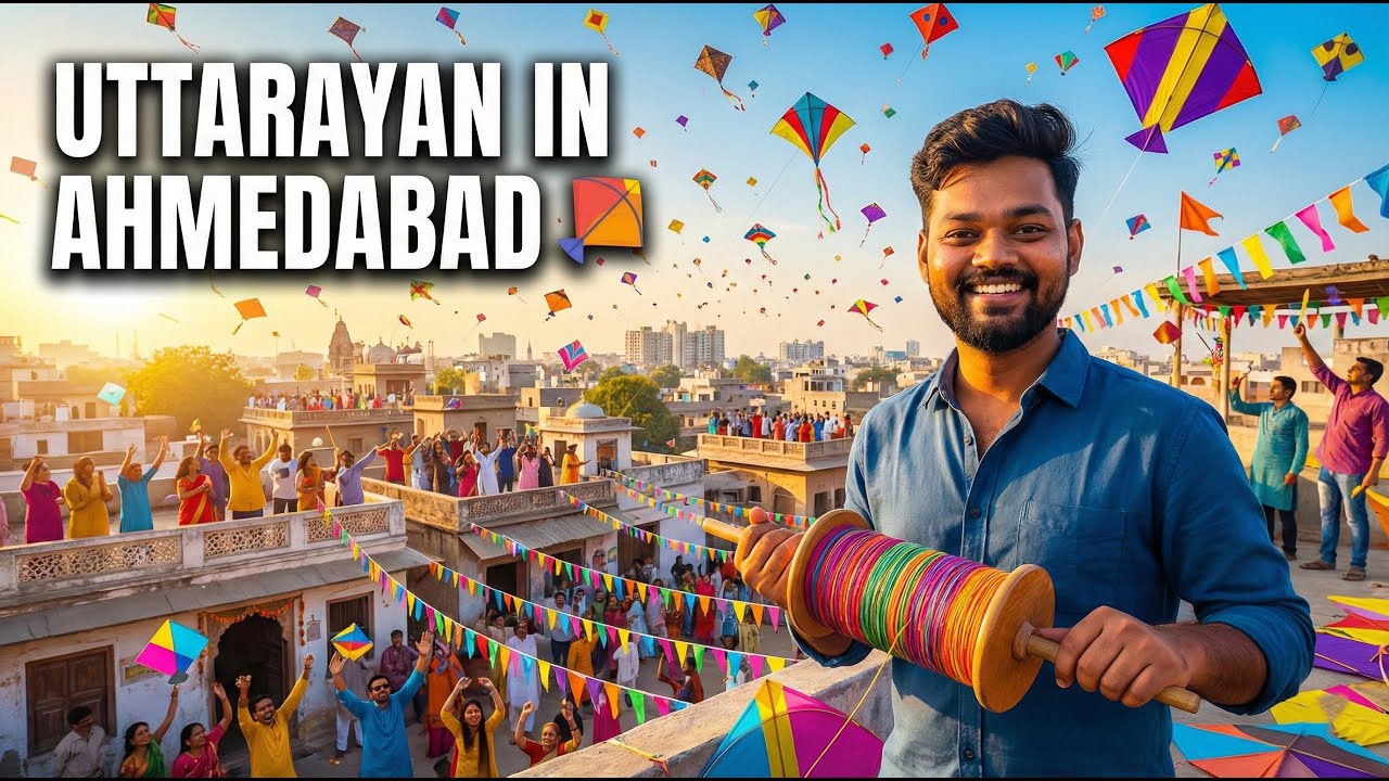 “Ahmedabad ni Uttarayan 🪁 | Full Patang Vibes”