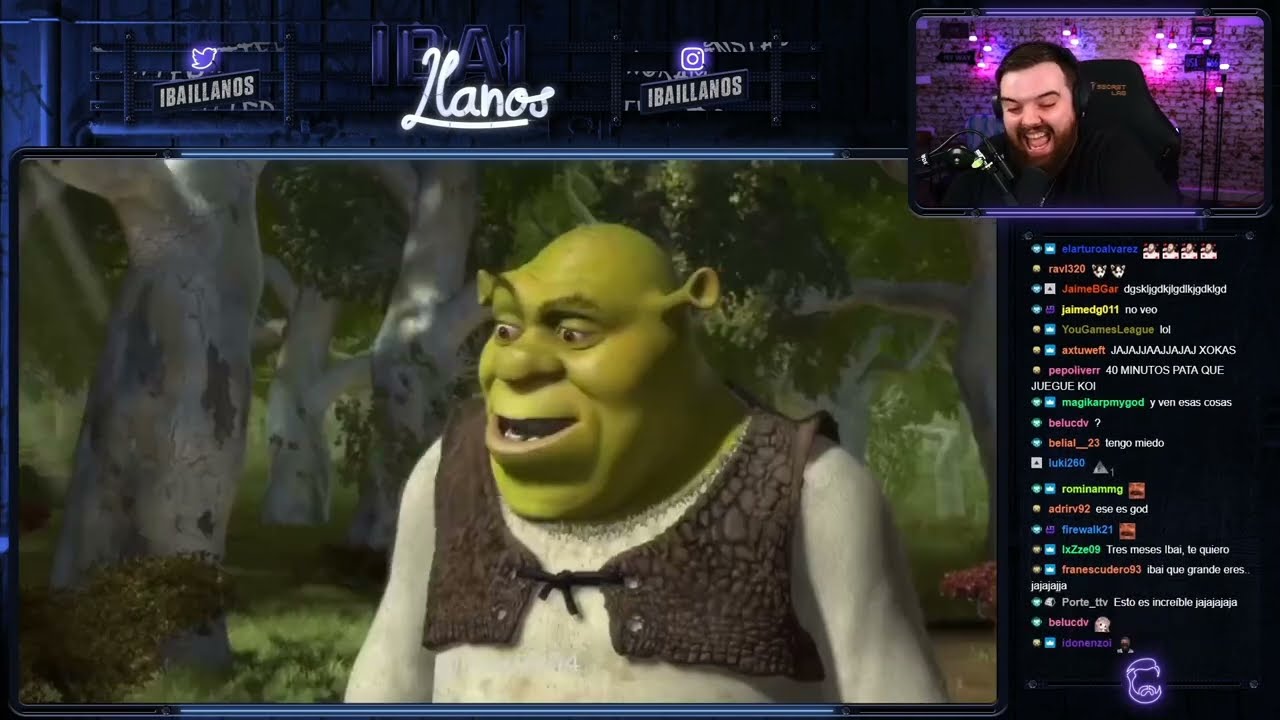 Ibai reacciona al doblaje de Shrek (Masi, IlloJuan, Xokas y Jägger) | Droyer | 10/02/2022
