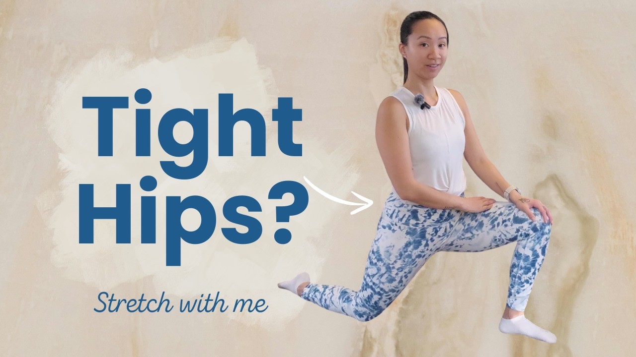 3 Hip Stretches to Relieve Tight Hips & Reduce Pain (5 Minutes)