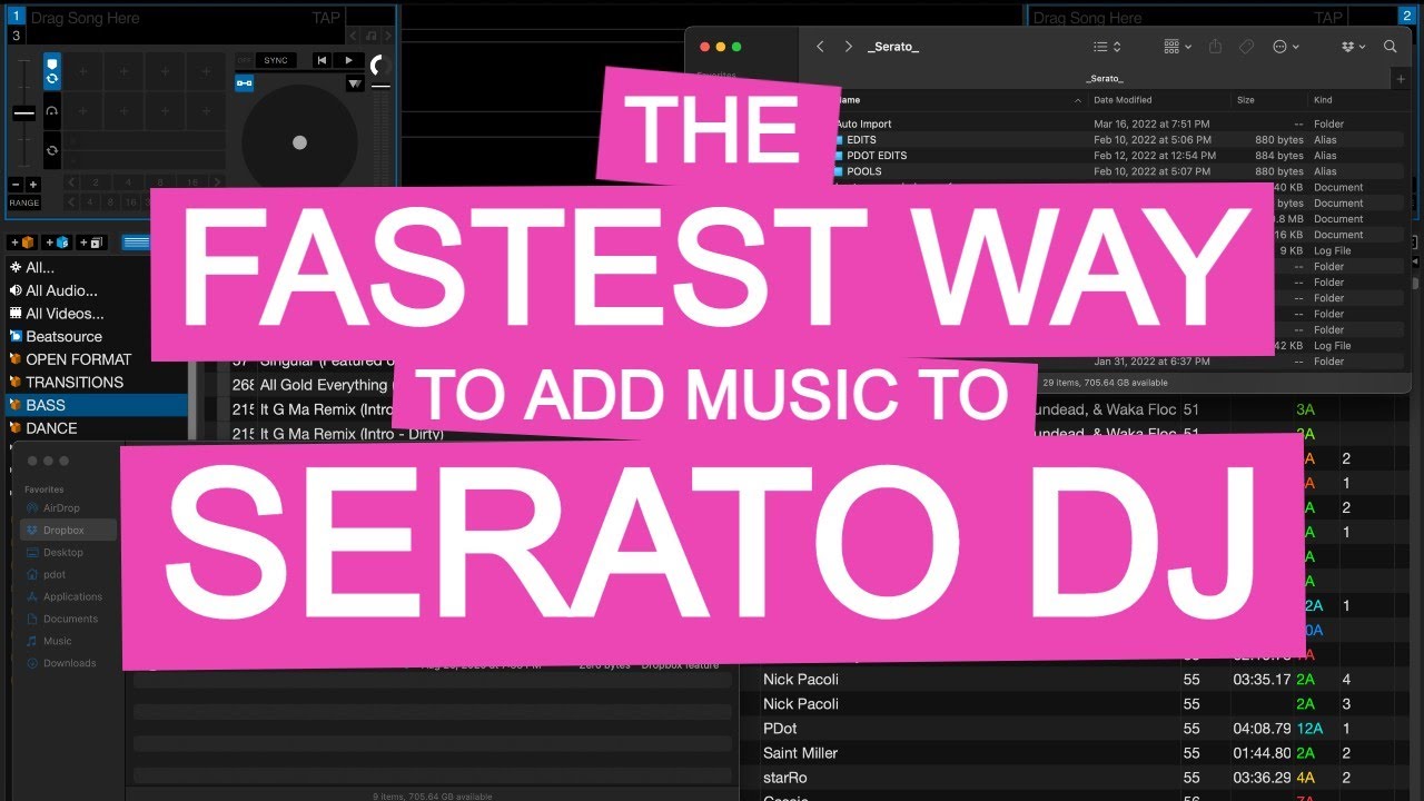 ЛУЧШИЙ СПОСОБ ДОБАВИТЬ НОВУЮ МУЗЫКУ В SERATO DJ PRO!!!