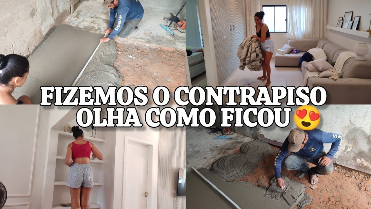 QUARTO QUASE PRONTO 😍, FIZEMOS O CONTRAPISO, arrumamos o telhado, finalizei a estante