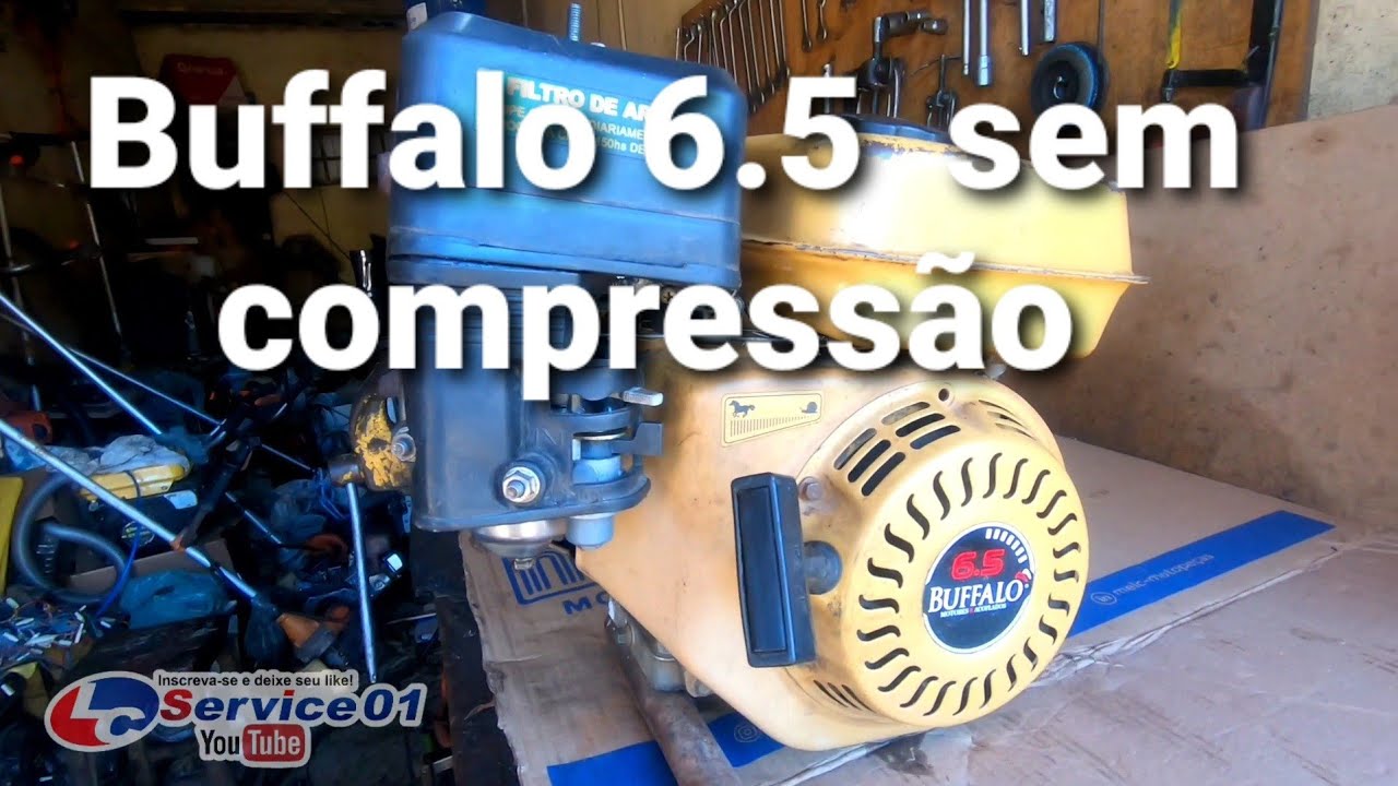 #Buffalo6.5 #motor4tempo  Moto Buffalo 6.5 não pega sem compressão