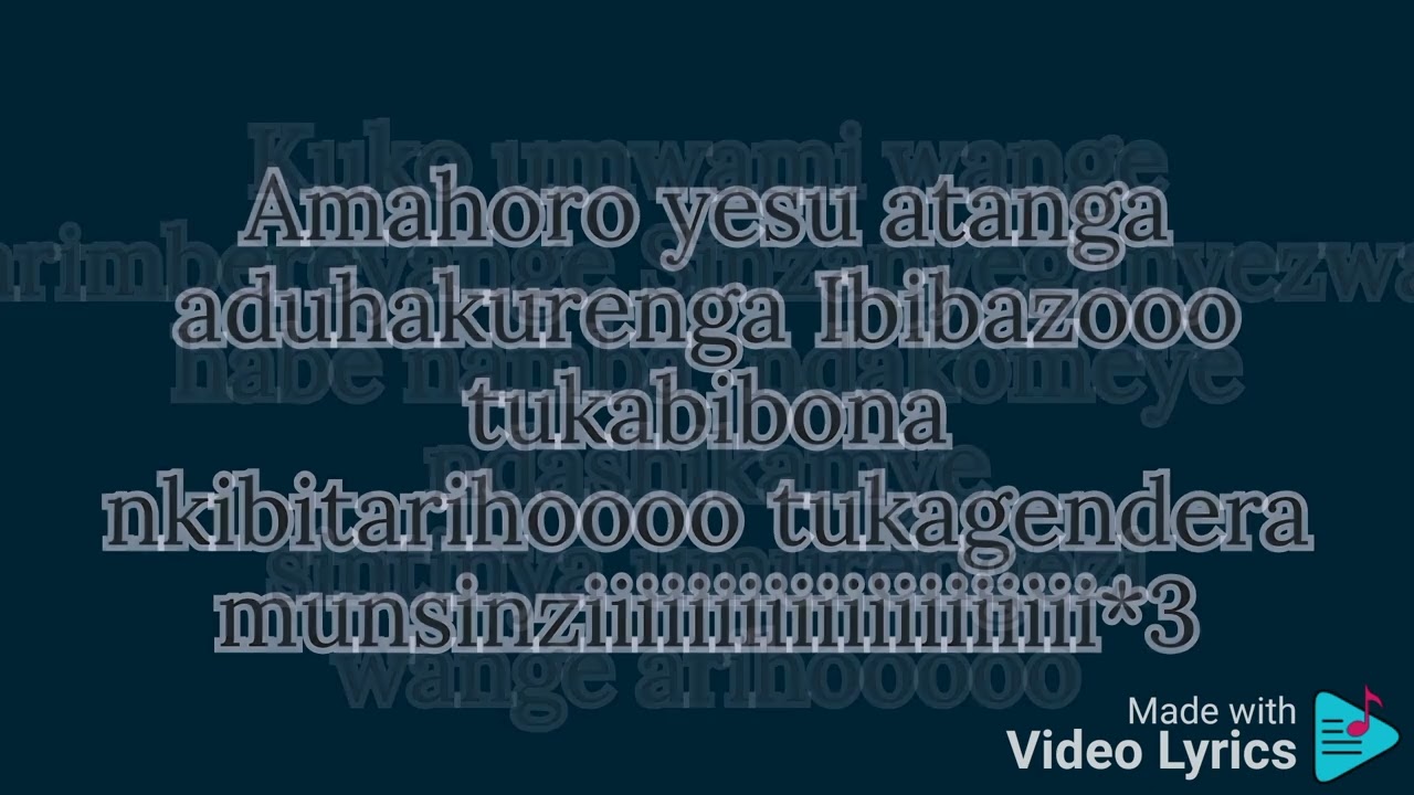Amahoro yesu atanga by groly of God 🙏 2024 lyrics song
