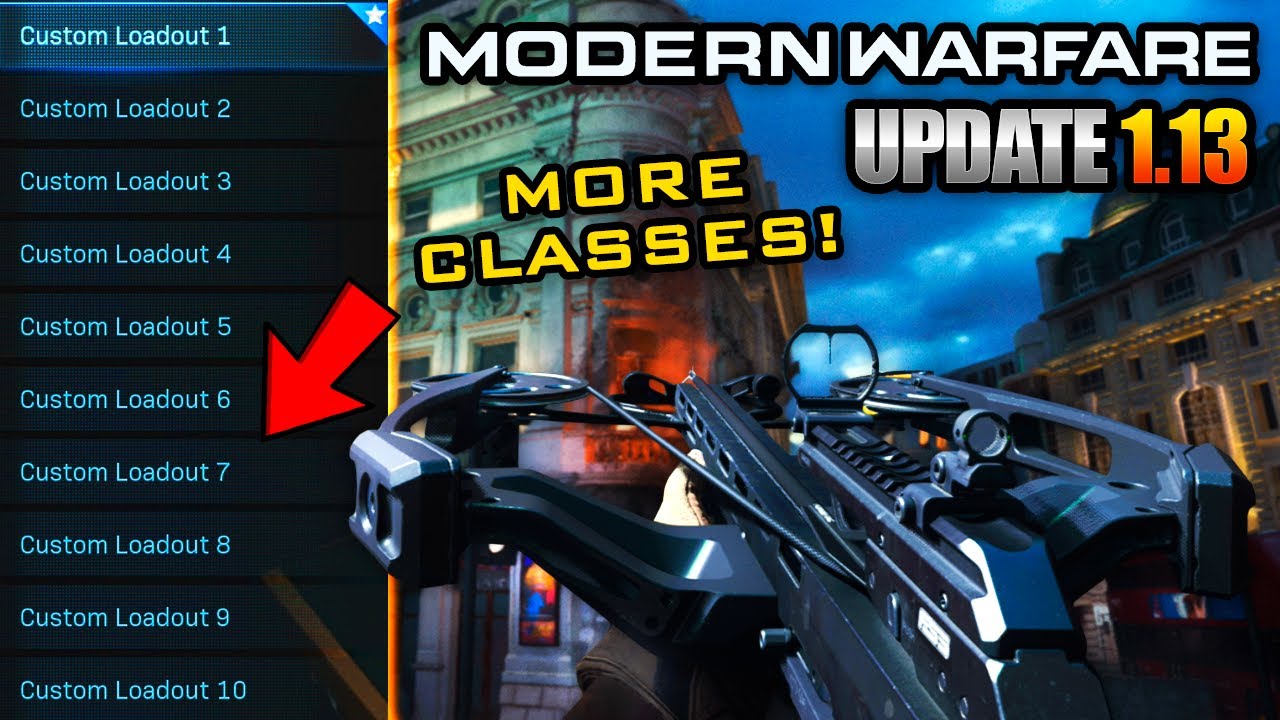 MW Update 1.13 - New CROSSBOW and 5 Free CLASS LOADOUTS Added to Modern Warfare!