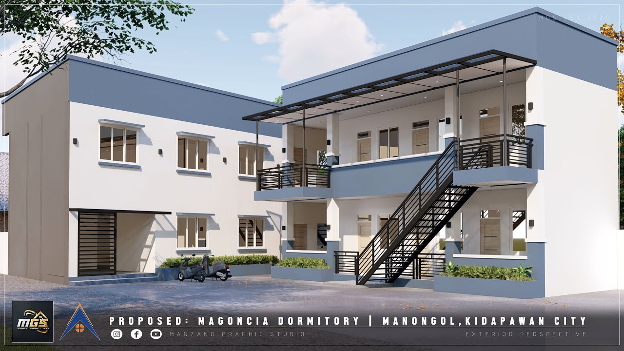 Magoncia Dormitory- 16 rooms 328sqm - 500sqm lot - Manzano Graphic Studio