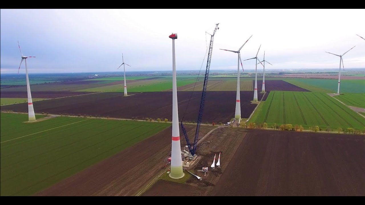Wind farm Biere/Borne service work on an Enercon E-82 wind turbine 01.11. 2020