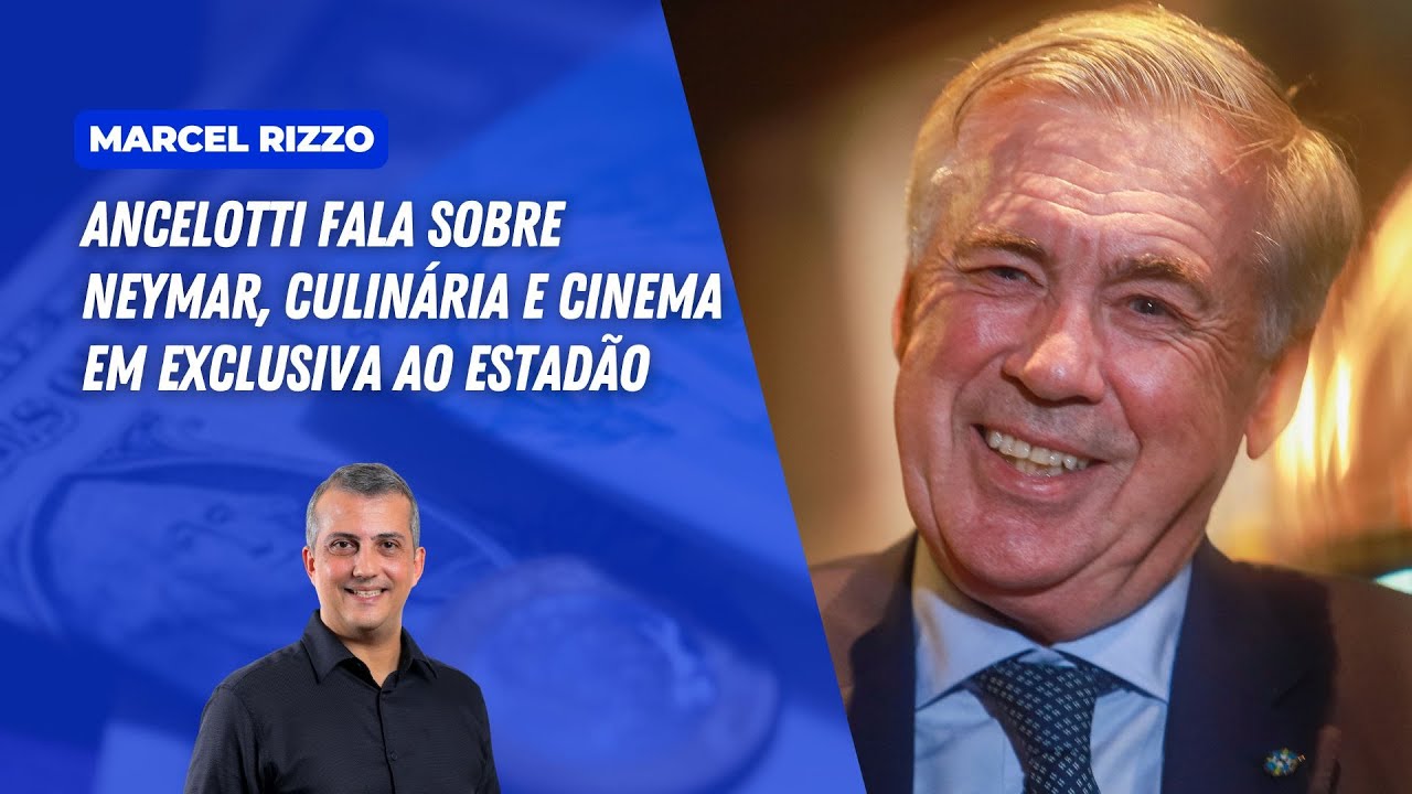 Ancelotti fala sobre Neymar, culinária e cinema em exclusiva ao Estadão