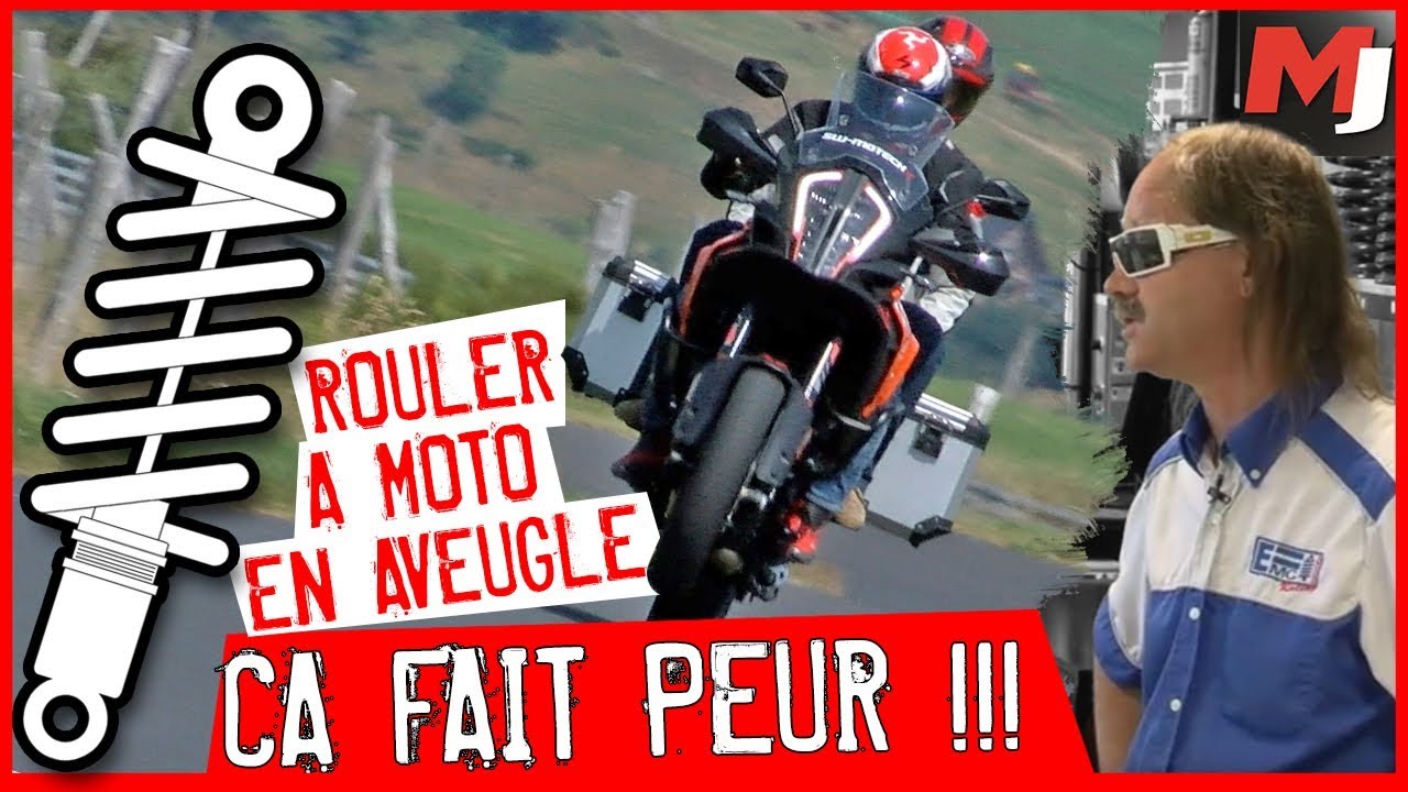 Faire une course moto avec un AVEUGLE !