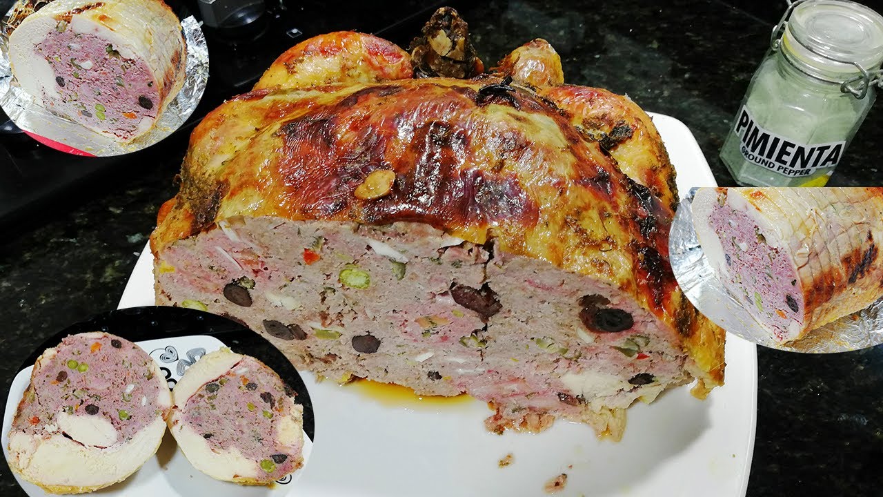 Como Rellenar Un Pollo || Pollo Relleno al Horno | DELICIOSO Fácil!!!! - Pollo Relleno Navideño