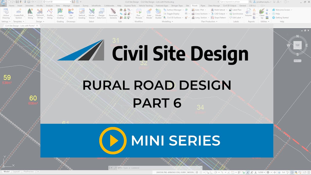 Rural Road Design | Part 6 - Plotting and Volumes