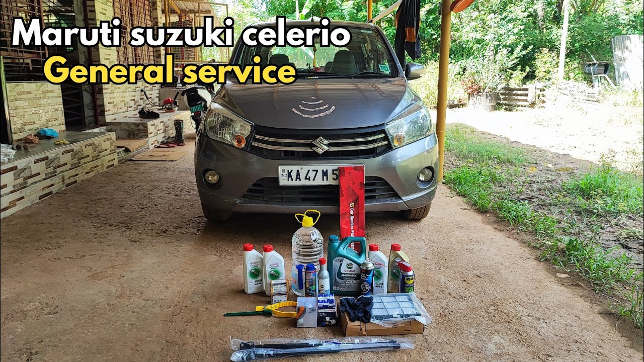 Maruti Suzuki Celerio full service #automobile #marutisuzuki #maruti #suzuki #service #oilchange