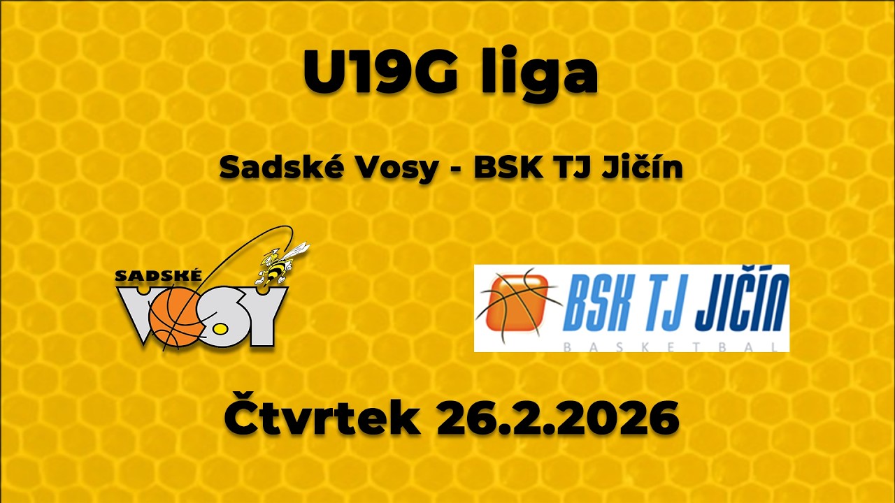 2025-26 U19G Sadské Vosy - Jičín