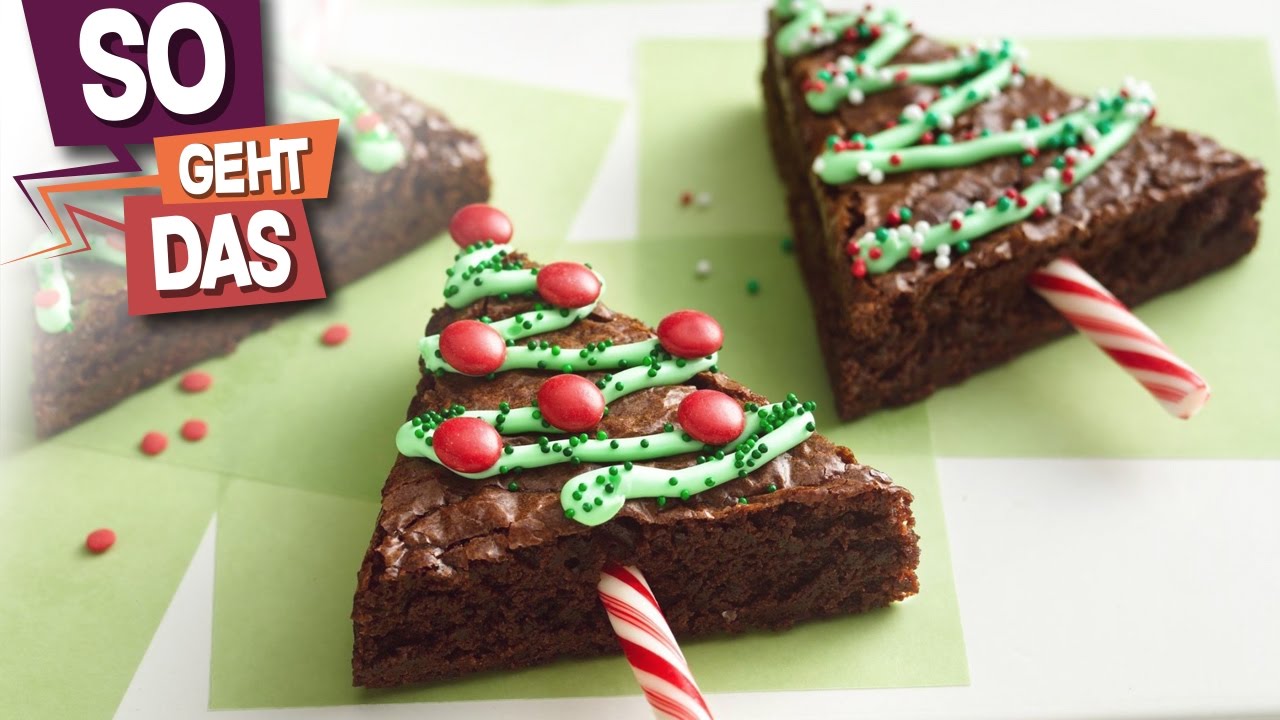 Coole Brownie-Tannenb&auml;ume backen DIY