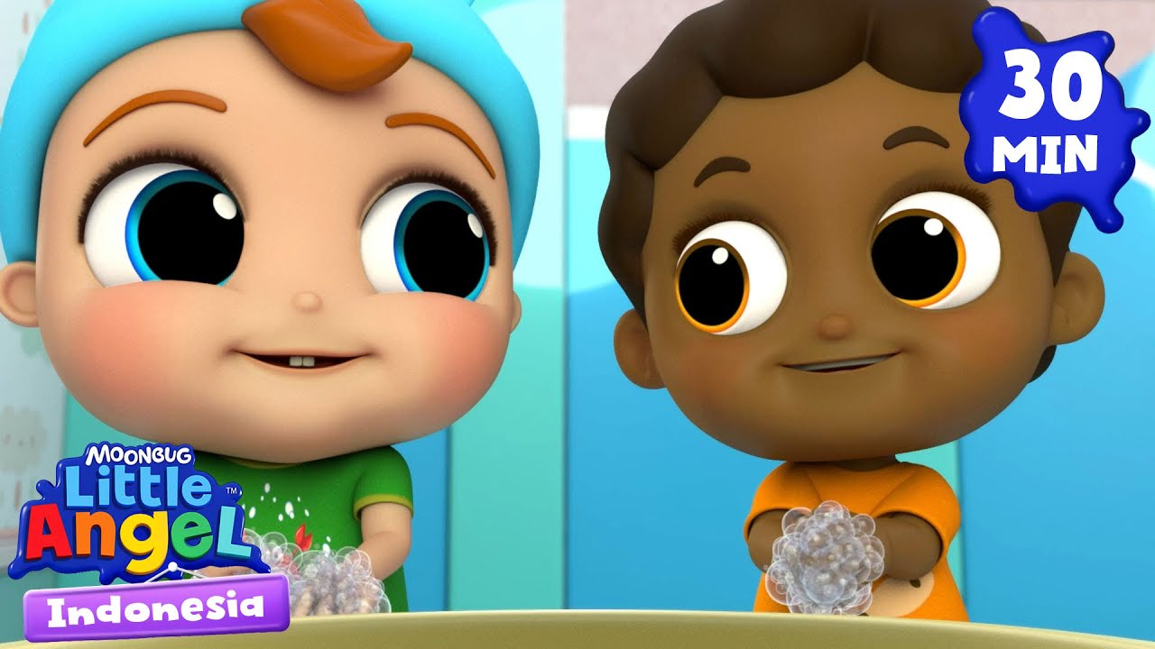 Cuci Tanganmu Bayi John Supaya Sehat! | Little Angel Indonesia | Kartun dan Lagu Anak Favorit
