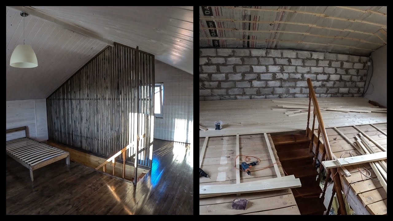 ДАЧА #1. РЕМОНТ и СТРОЙКА своими руками. ПЕРЕГОРОДКА из РЕЕК. Первый раз в жизни. Все из ДЕРЕВА.