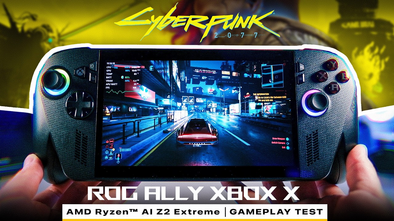 🔥am ajuns să vedem și asta: 120+ FPS Cyberpunk 2077 🔴 ROG Ally XBOX X: GAMEPLAY TEST 🚀