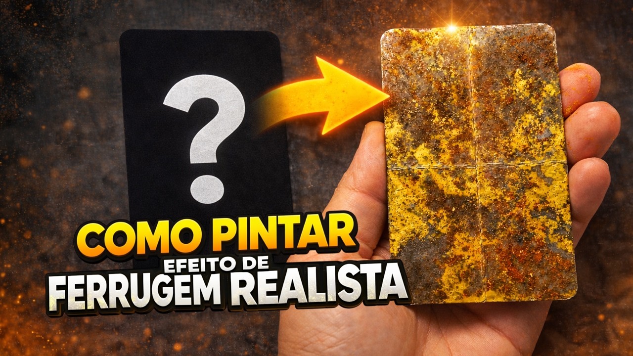 Como Fazer Efeito de Ferrugem REALISTA em Miniaturas e Peças 3D (Passo a Passo Completo)