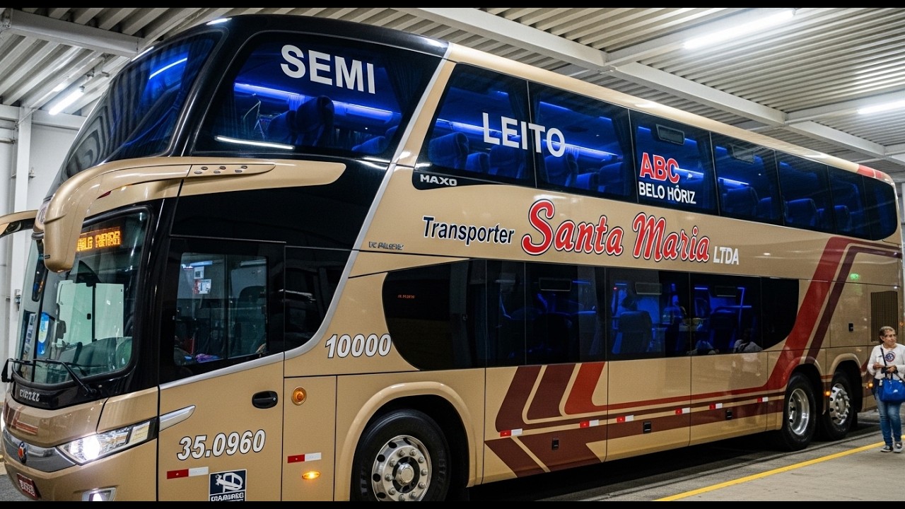 New MARCOPOLO PARADISO G8 1800DD | &Aacute;guia Branca Luxury Double Deck Road Bus from Brazil