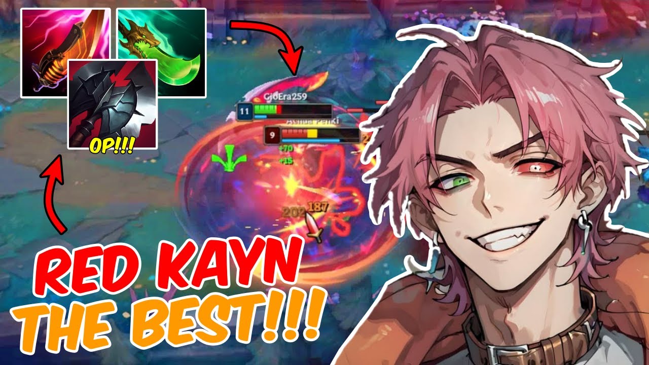 Using *THE BEST* Red Kayn Build There Is!!! - Red Kayn Build & Runes