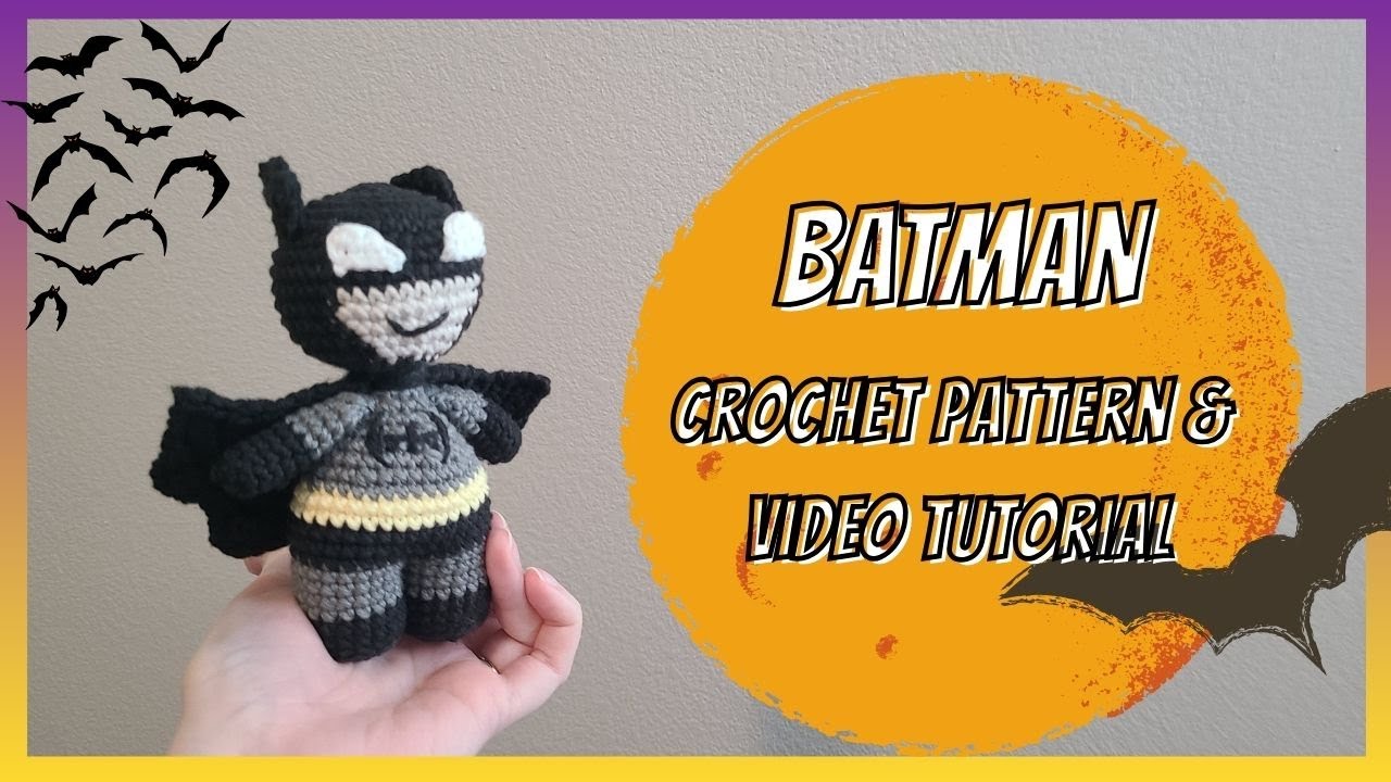 BATMAN Crochet Pattern and Tutorial #halloween