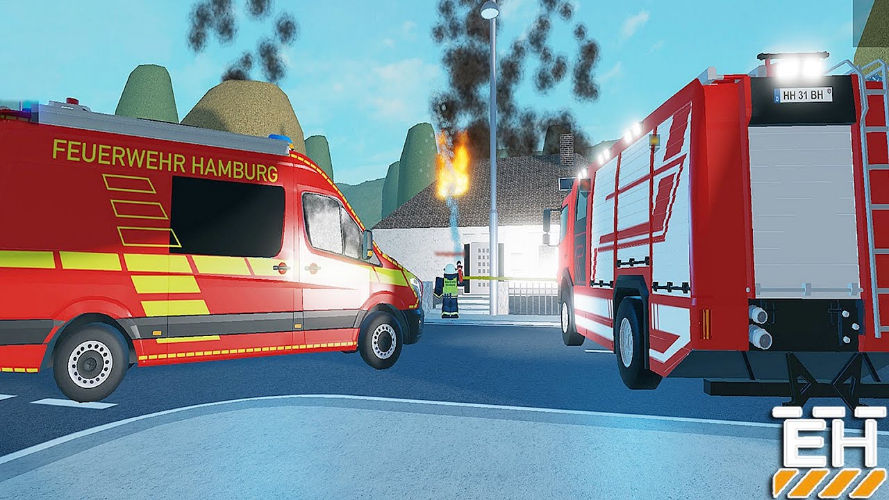 NOTRUF HAMBURG: Nachtschicht in der FEUERWEHR! 🚒 | Roblox