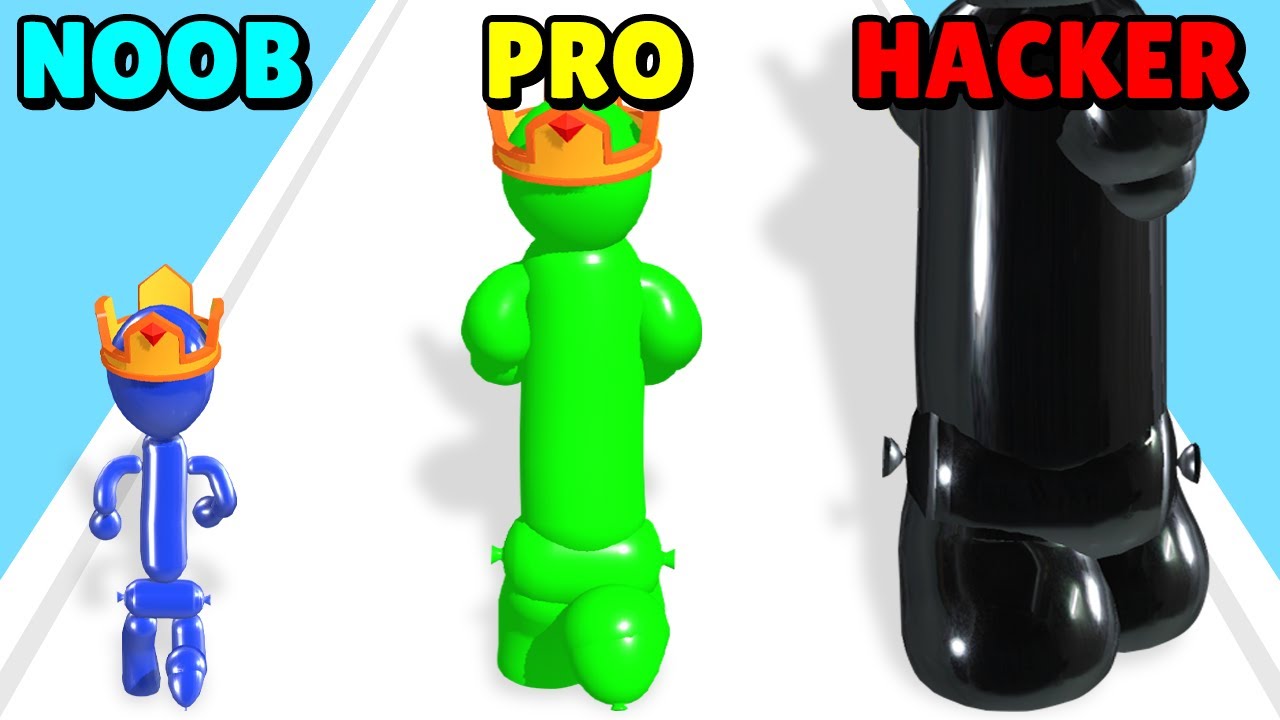 NOOB vs PRO vs HACKER in Balloon Rush!