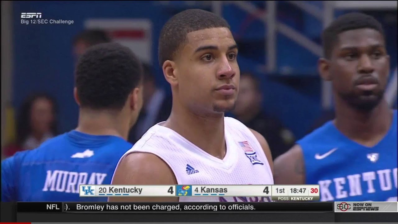 #4 Kansas vs #20 Kentucky 2016 [Basketball Full Game]